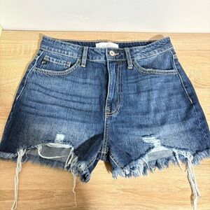 Kancan Denim Distressed Women Shorts 27